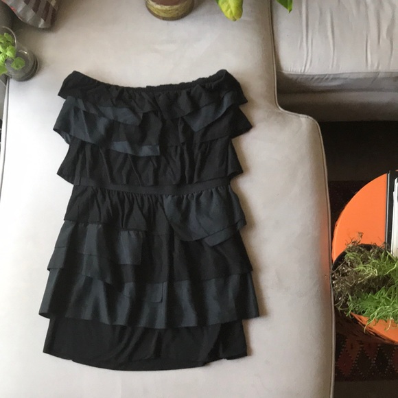 Juicy Couture Black Ruffled Strapless Dress - Picture 8 of 8